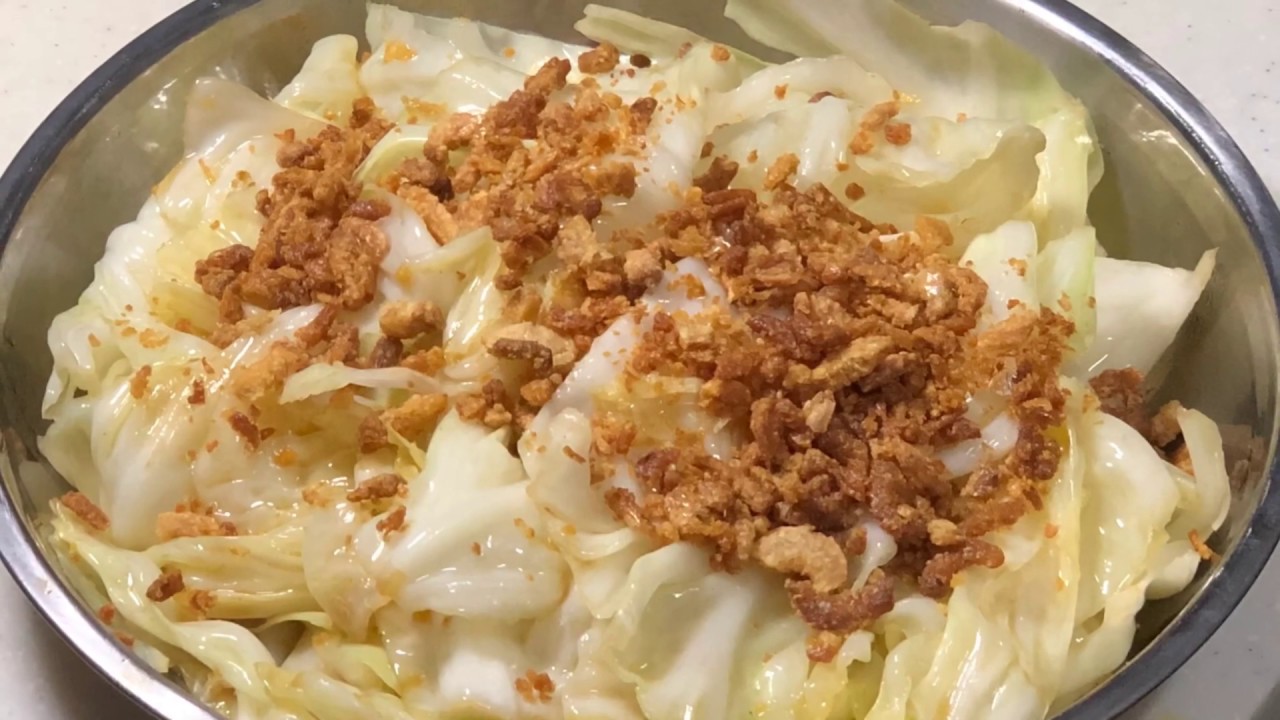 Cabbage recipes - chinese cabbage with dried shrimp 虾米包菜