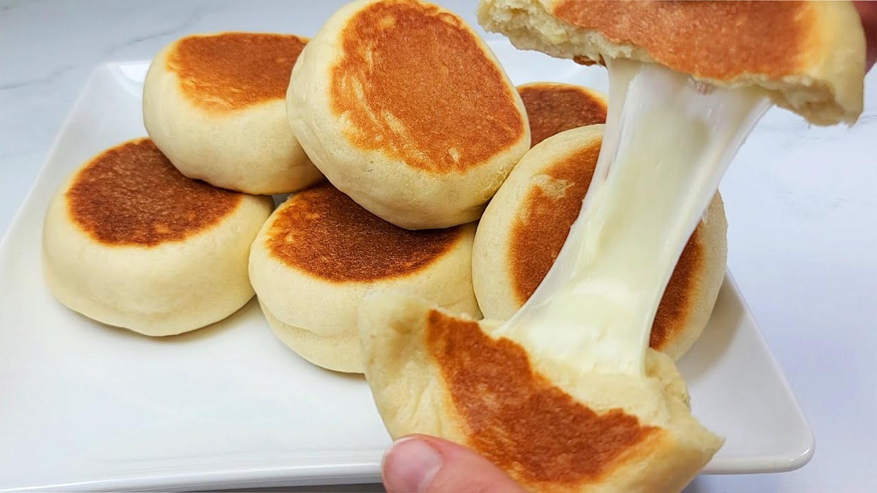 Без духовки, без яиц ❗ Вкусный и мягкий сырных хлеб
