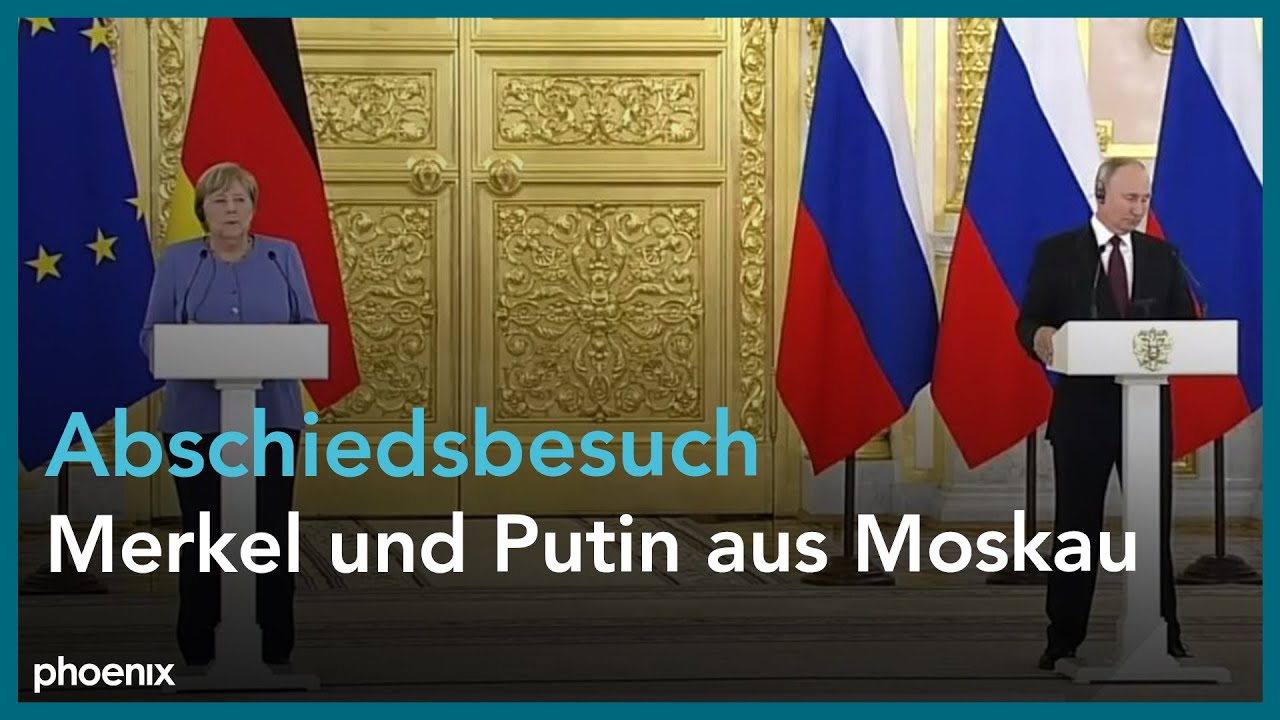 Treffen von Angela Merkel und Wladimir Putin