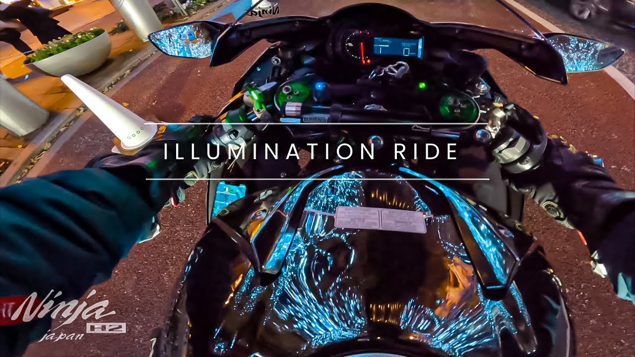 イルミネーション綺麗すぎワロタ Tokyo Illumination Ride by Ninja H2  Episode 33/東京 Kawasaki Ninja H2【4K】
