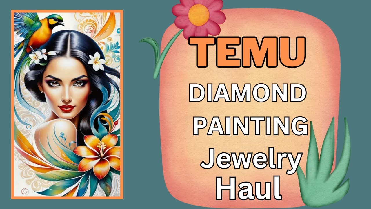 Big TEMU Diamond Painting Haul - Unboxing - Jewelry - Diamond Art