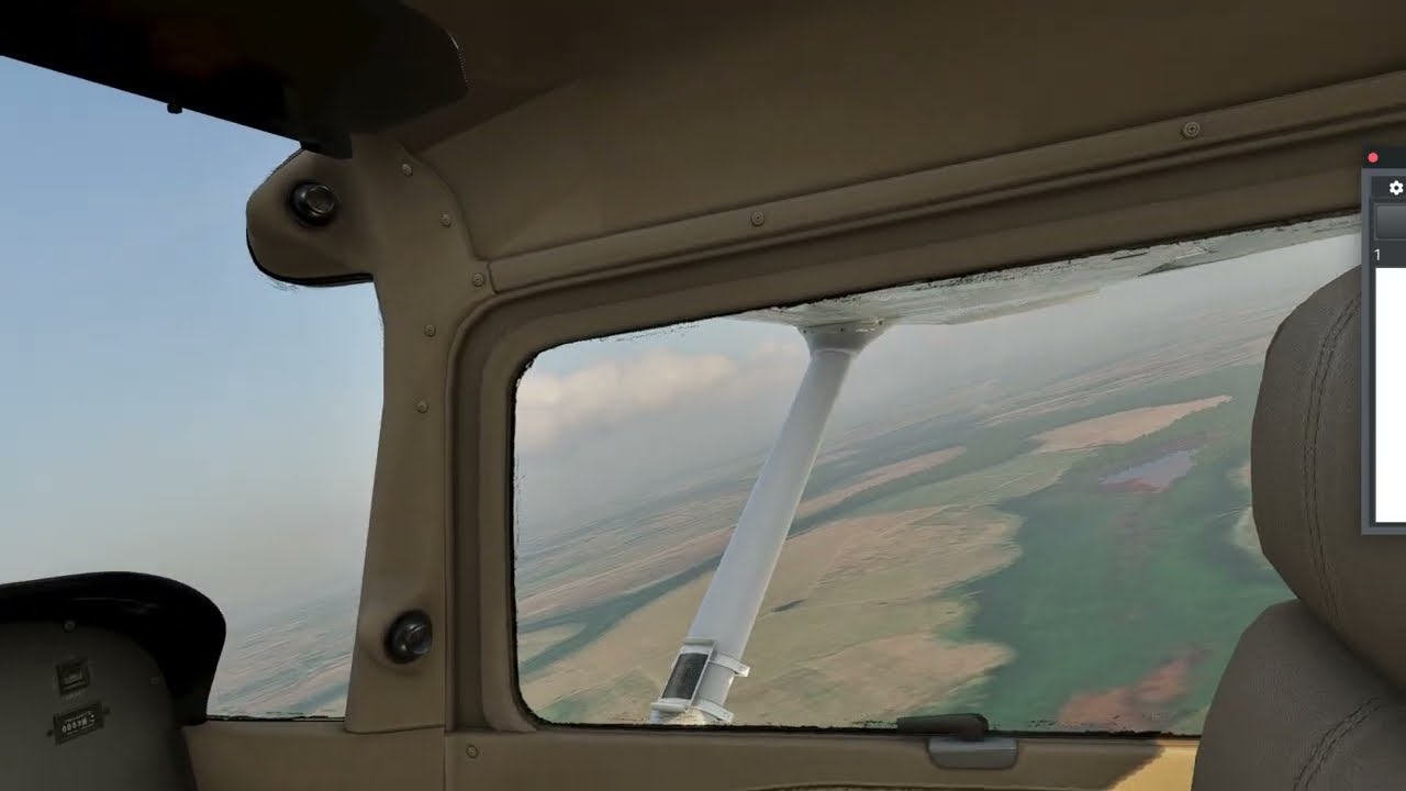 Decolagem Campos SBCP | Cessna 172R Skyhawk | X-Plane 12.3 w/ Beam Eye Tracker