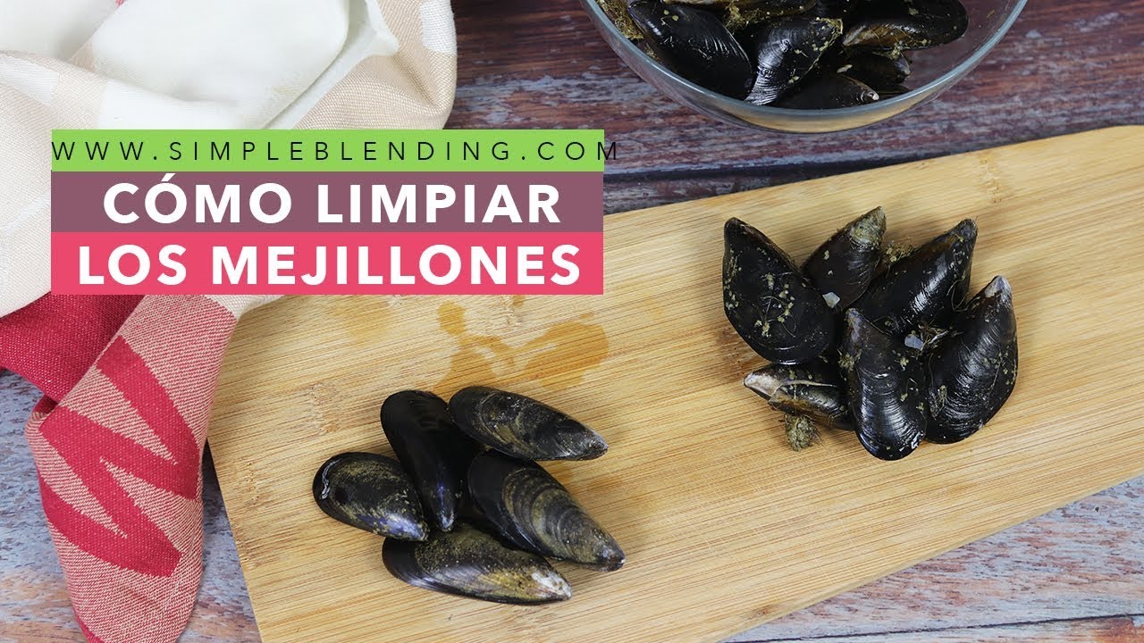 CÓMO LIMPIAR LOS MEJILLONES | Cómo limpiar los mejillones en casa de manera fácil y rápida