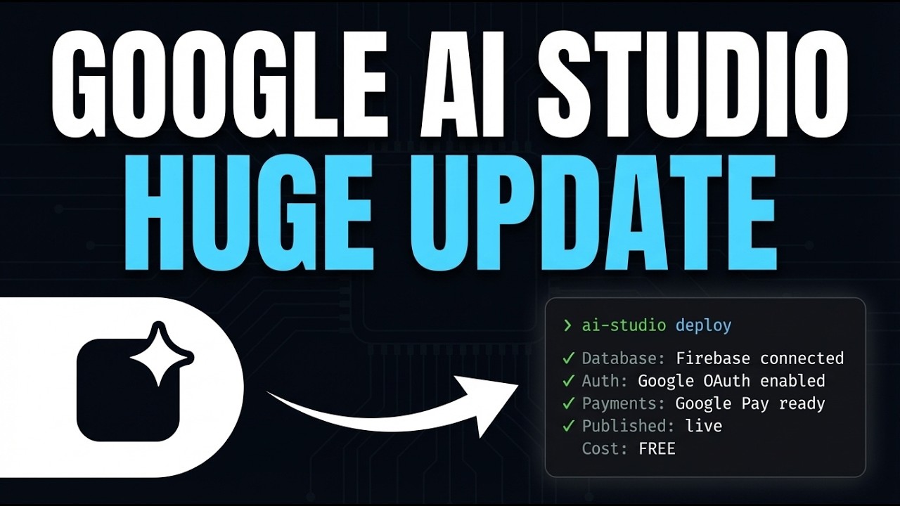 Google AI Studio 2.0 + Firebase = Мгновенное создание полнофункциональных приложений (бесплатно)
