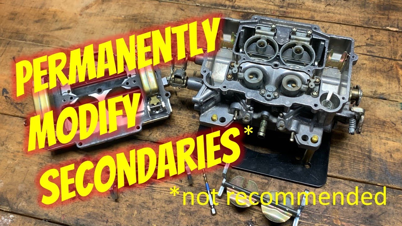 Модификация для вторичной сверловки карбюратора Edelbrock — не рекомендуется