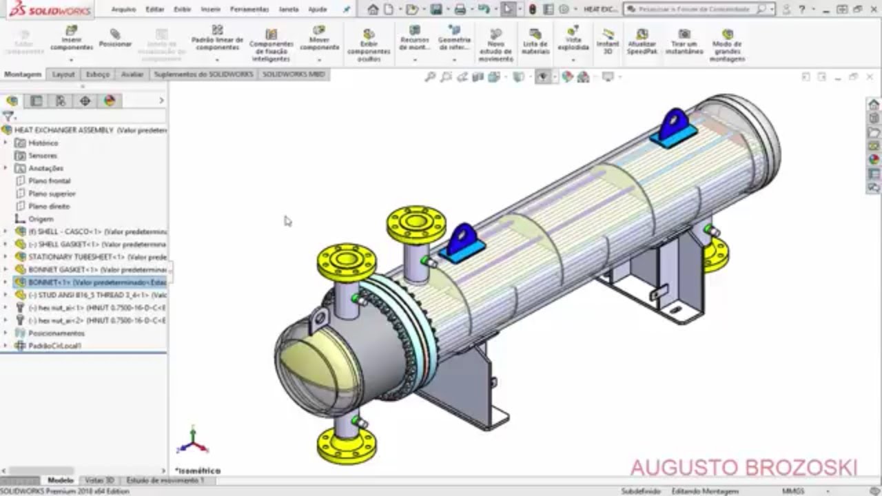 Solidworks Heat Exchanger 01 de 08