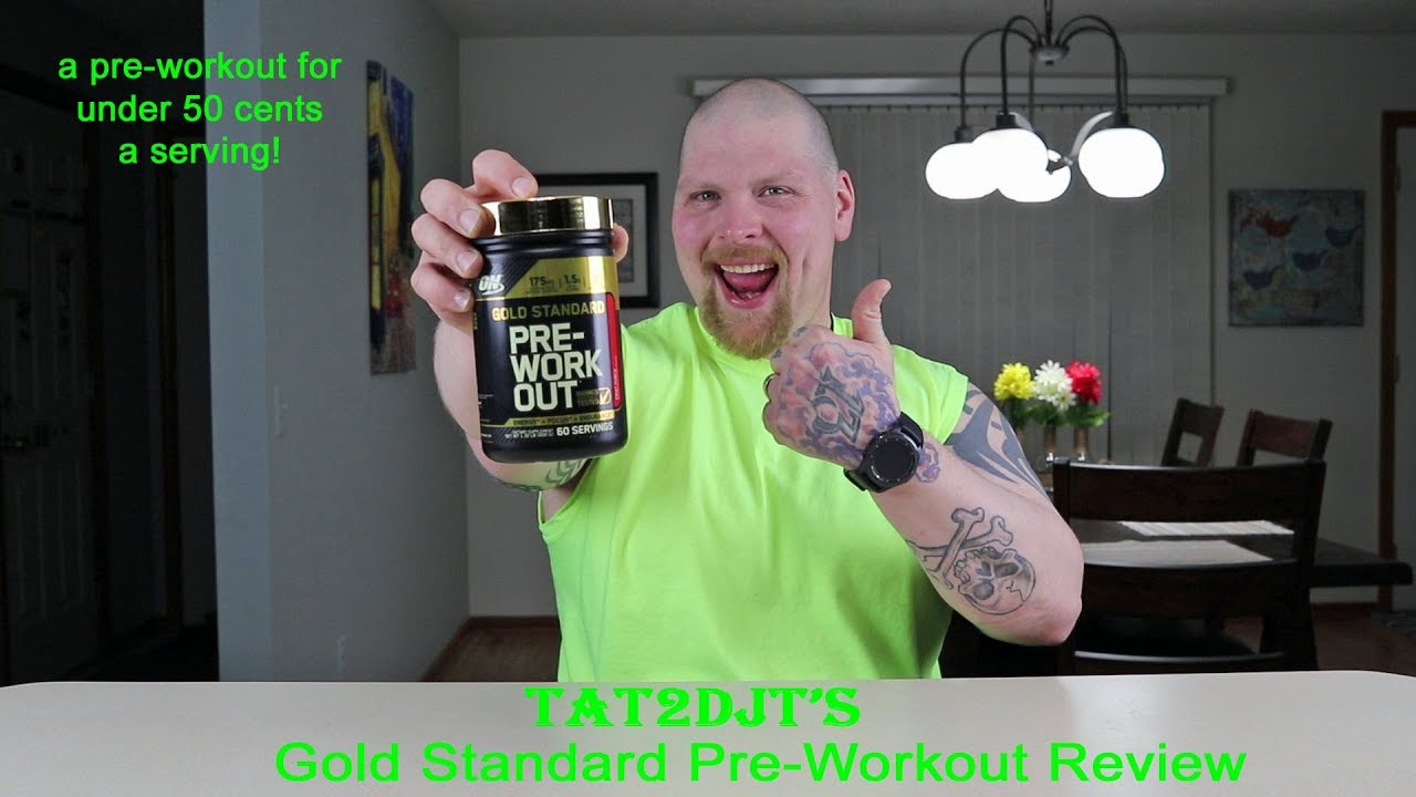 Gold Standard Pre Workout (fruit punch) Review and first impression