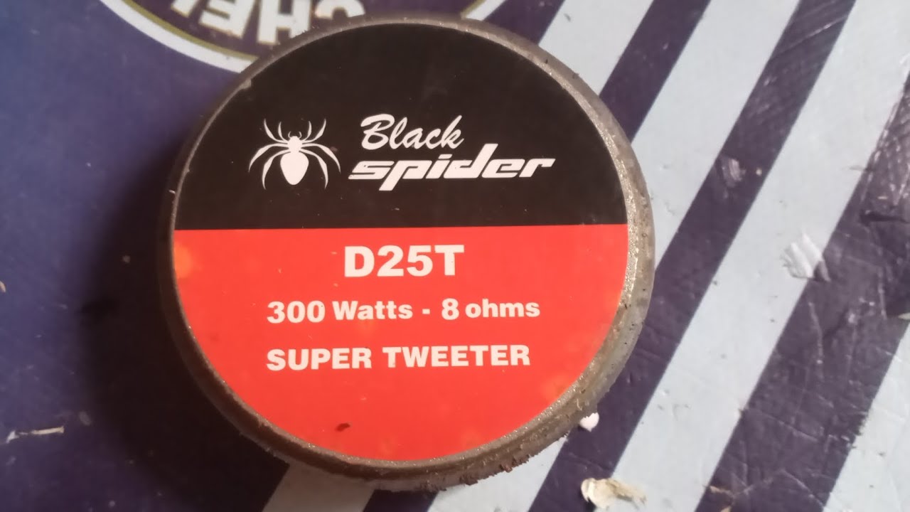 REVIEW LENGKAP SUPER TWEETER D25T 300 WATTS 8 OHM BLACK SPIDER