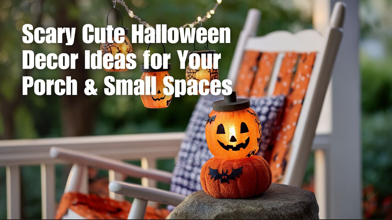 DIY Halloween Decor! 🎃 Scary Cute Ideas for Your Porch & Small Spaces
