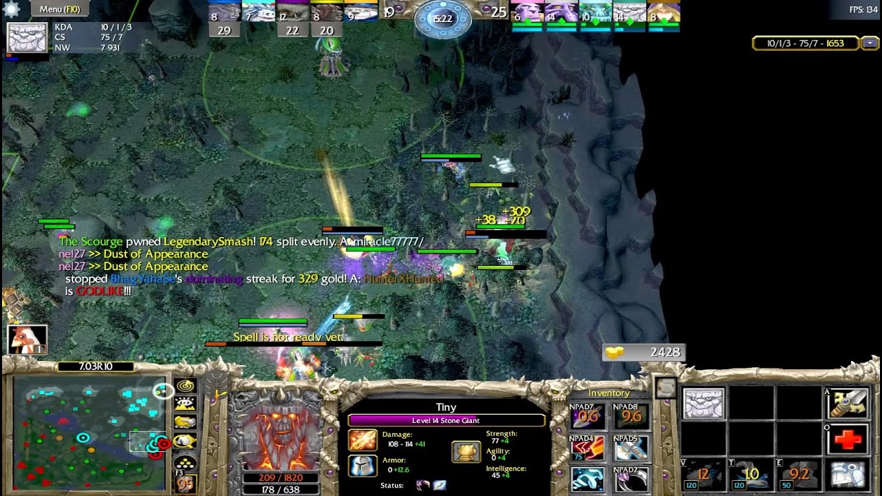 DOTA 1 Stone Giant Tiny Beyond GODLIKE #18