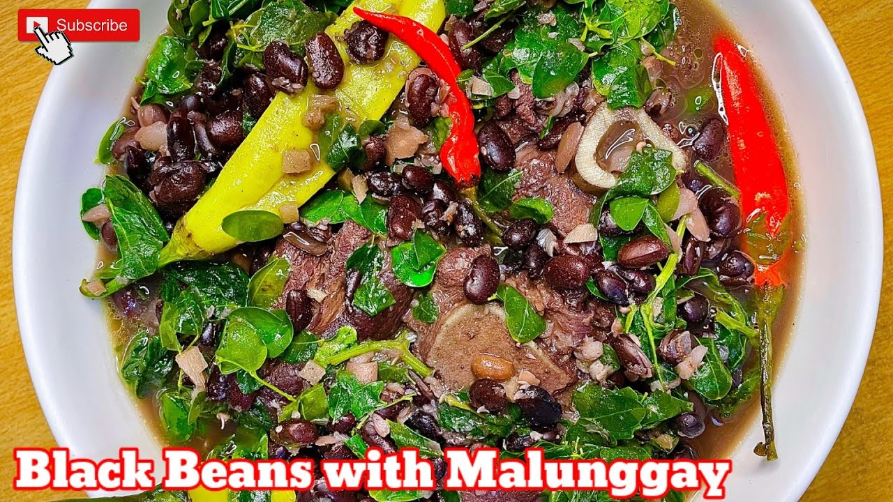 Black Beans with Malunggay | Cindy's Cooking