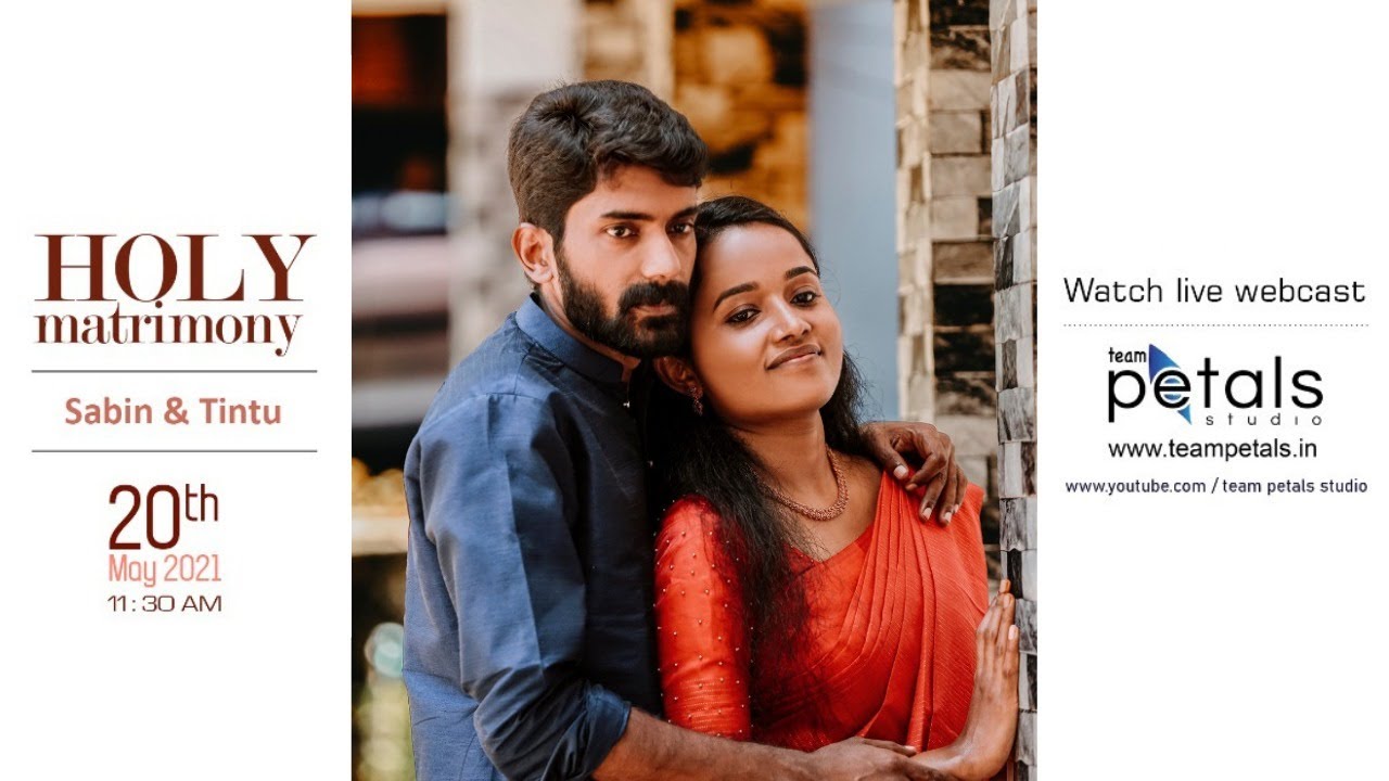 Live Petals Wedding Webcast Of Sabin & Tintu