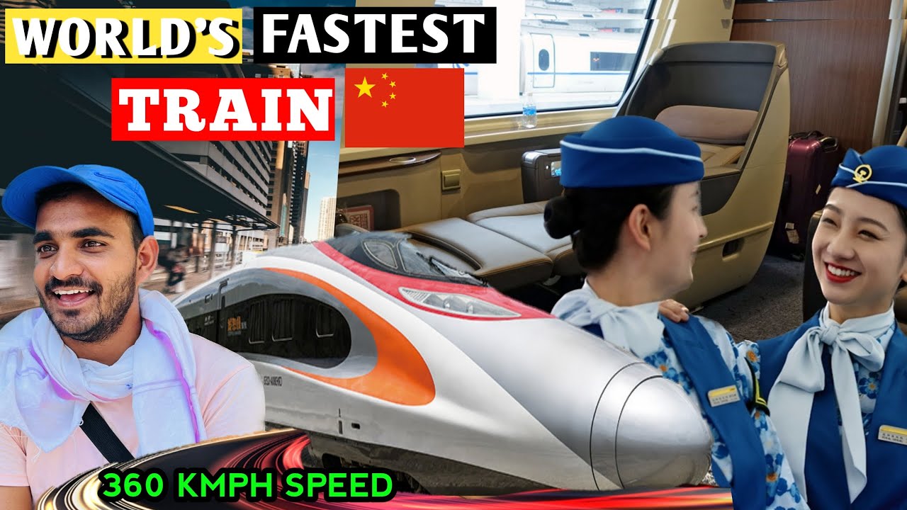 World FASTEST BULLET TRAIN in CHINA 😱印度人乘坐中國高鐵