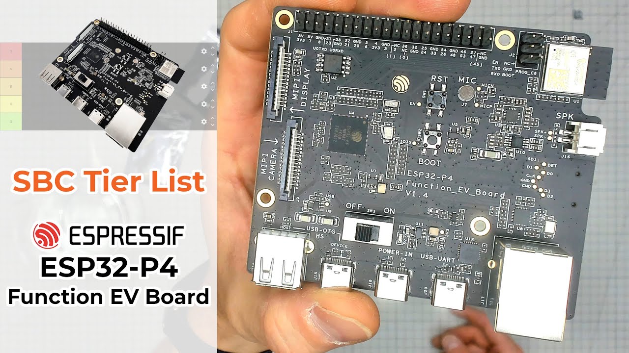SBC Tier List - Espressif ESP32-P4 Function EV Board