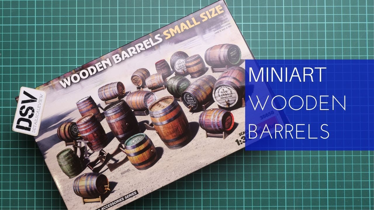 Обзор Miniart 1/35 Деревянные бочки Малого размера (35658)