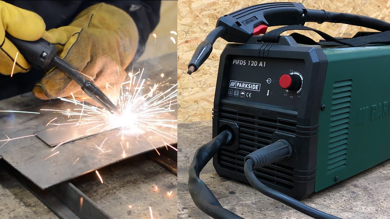 0,8mm Dünnblech schweißen mit dem Parkside ® PIFDS 120 A1 Fülldraht-Schweißgerät ohne Gas