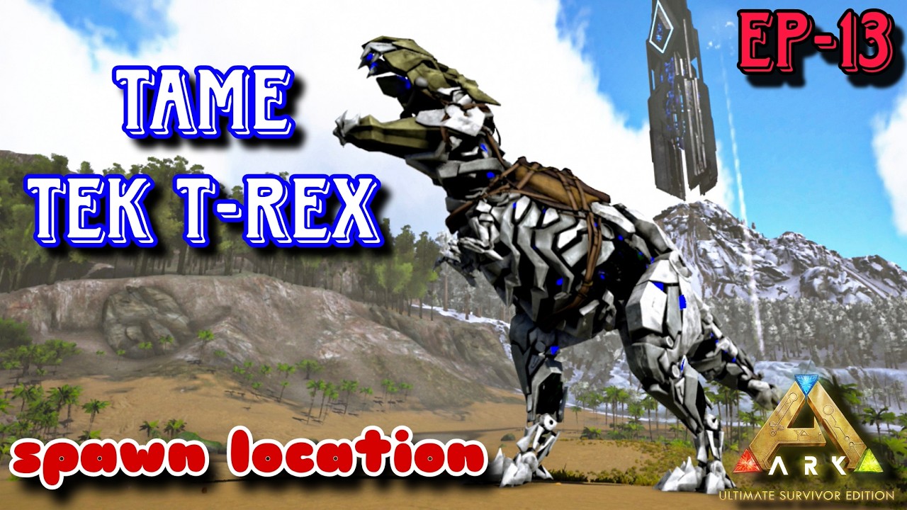 How to tame tek t-rex | ark ultimate mobile | episode-13 #arkultimatemobileedition