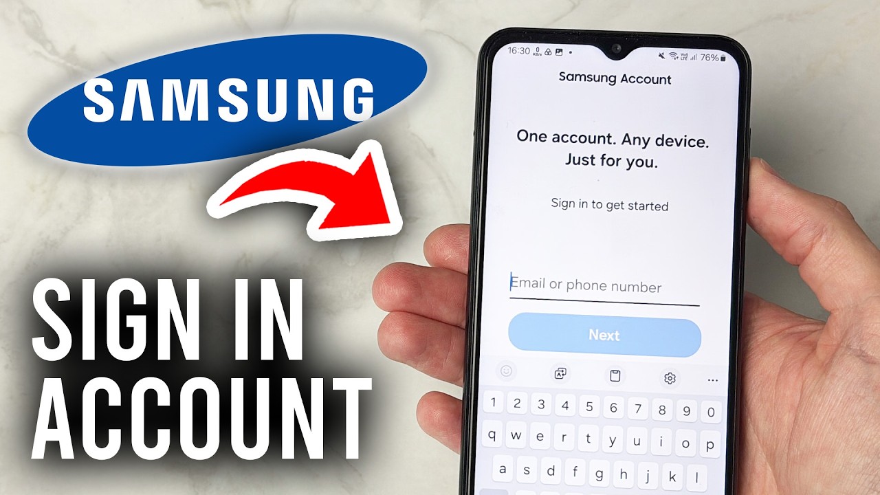 How To Sign Into Samsung Account On Samsung Phone - Tutorial