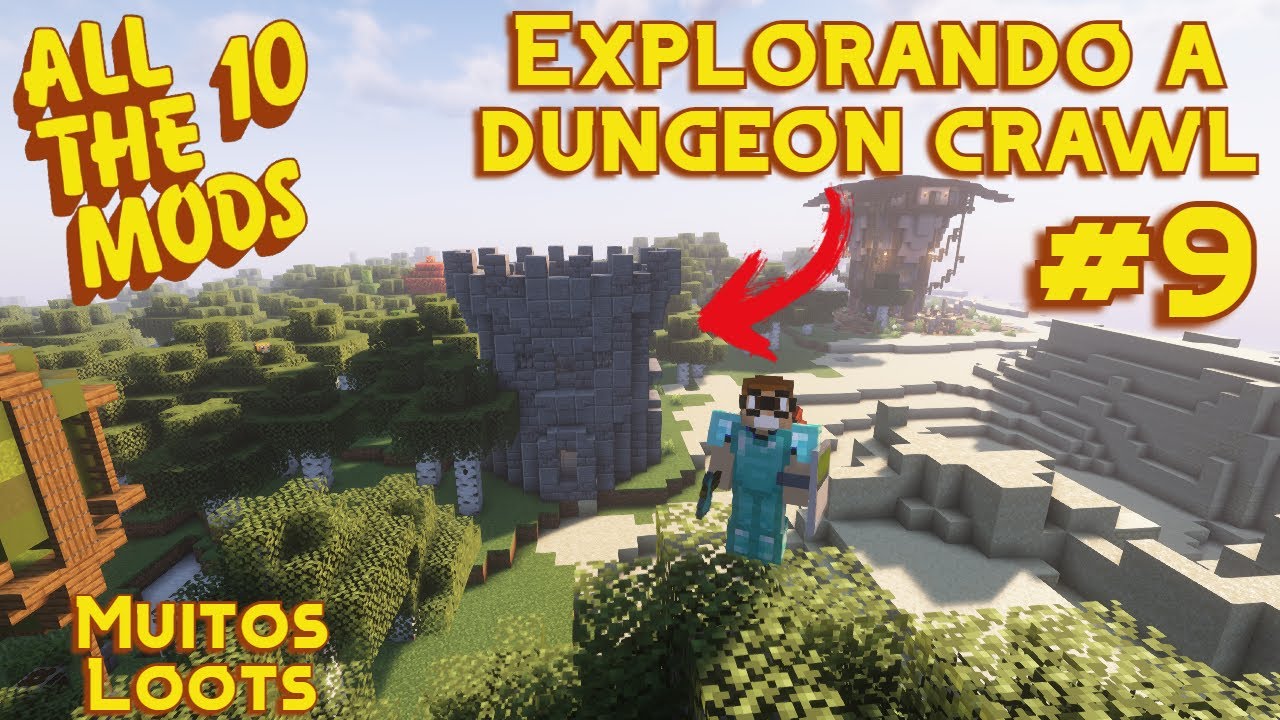 DIFICULDADE na DUNGEON, muitos recursos!!! Sobrevivi!? - Germeland Ep 09 Temp 01- #atm10 #minecraft