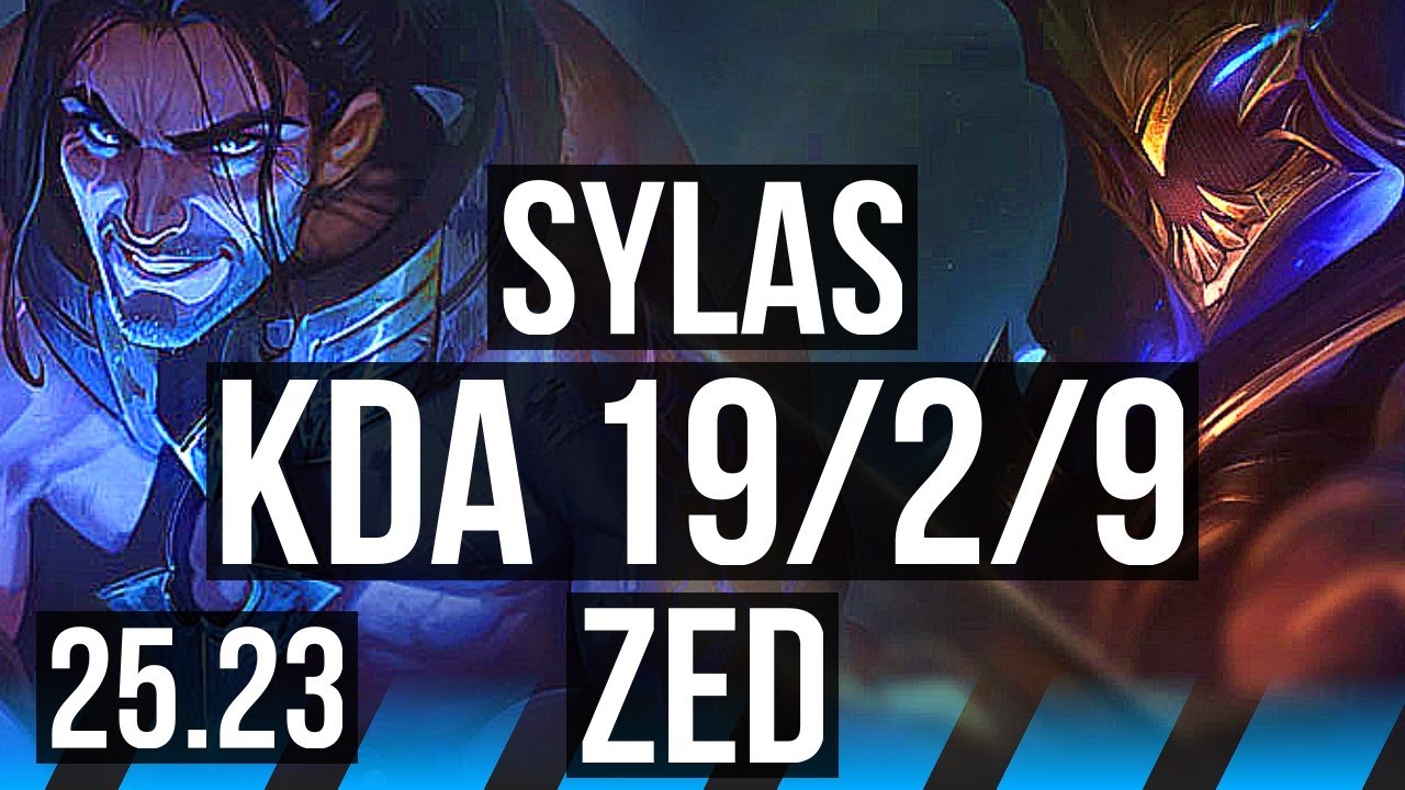 SYLAS vs ZED (MID) | 19/2/9, 55k DMG, Legendary | EUW Challenger | 25.23