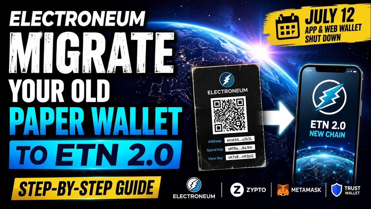 How to Migrate Your Old Electroneum Paper Wallet to ETN 2.0 | Step-by-Step Guide