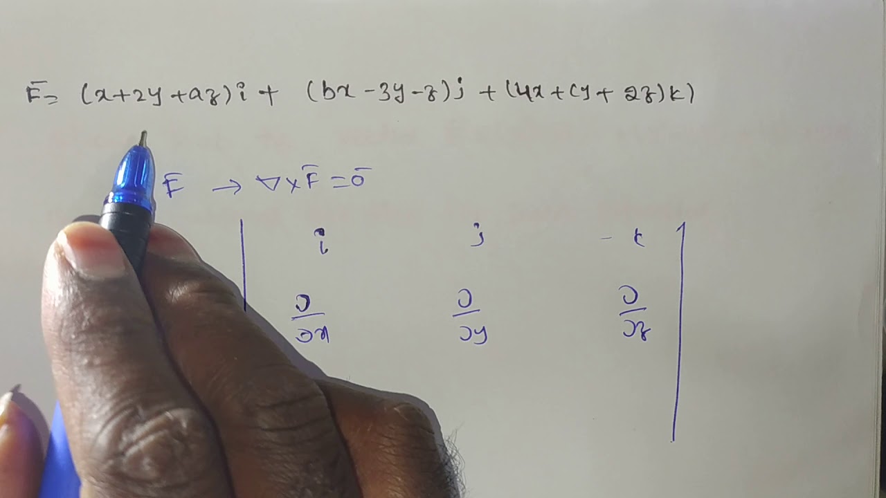 Finding Scalar Potential Function For given  Irrotational Vector