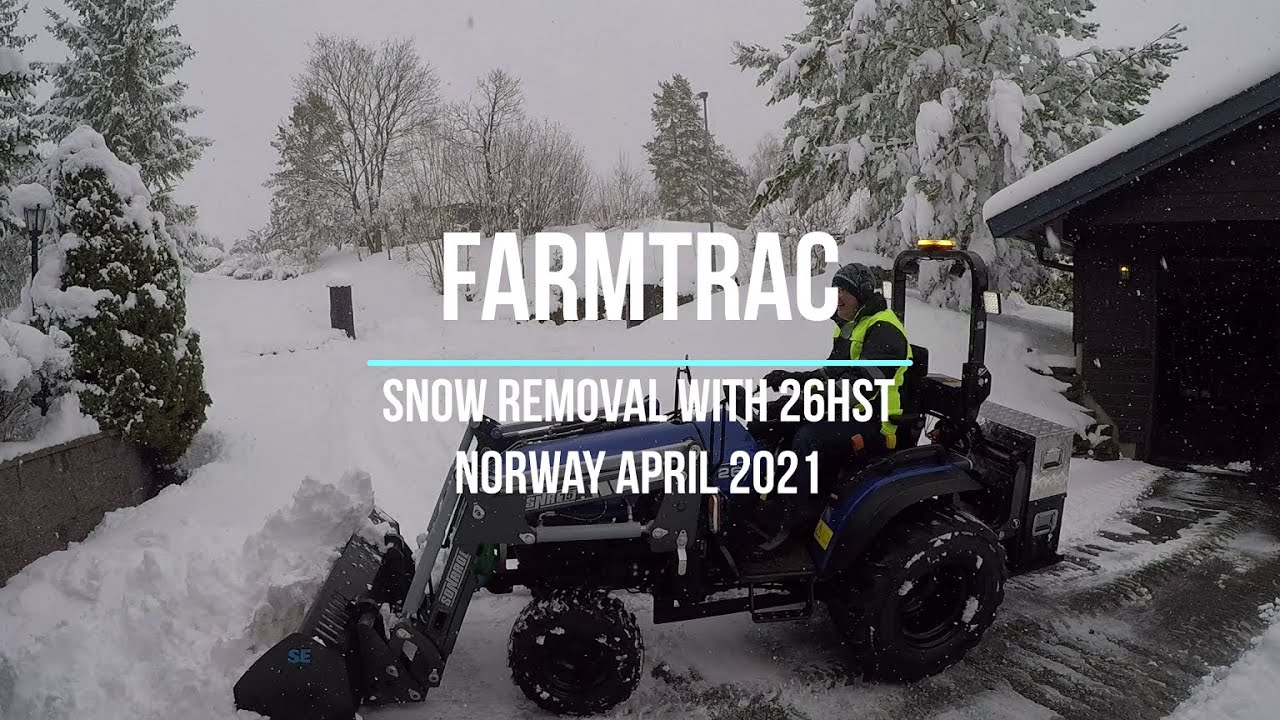Farmtrac 26, subcompact tractor -snow removal 2021