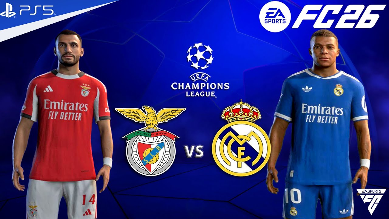 FC 26 - Benfica vs Real Madrid - Knockout Phase Both Legs - UEFA Champions League Match | PS5 | 4K