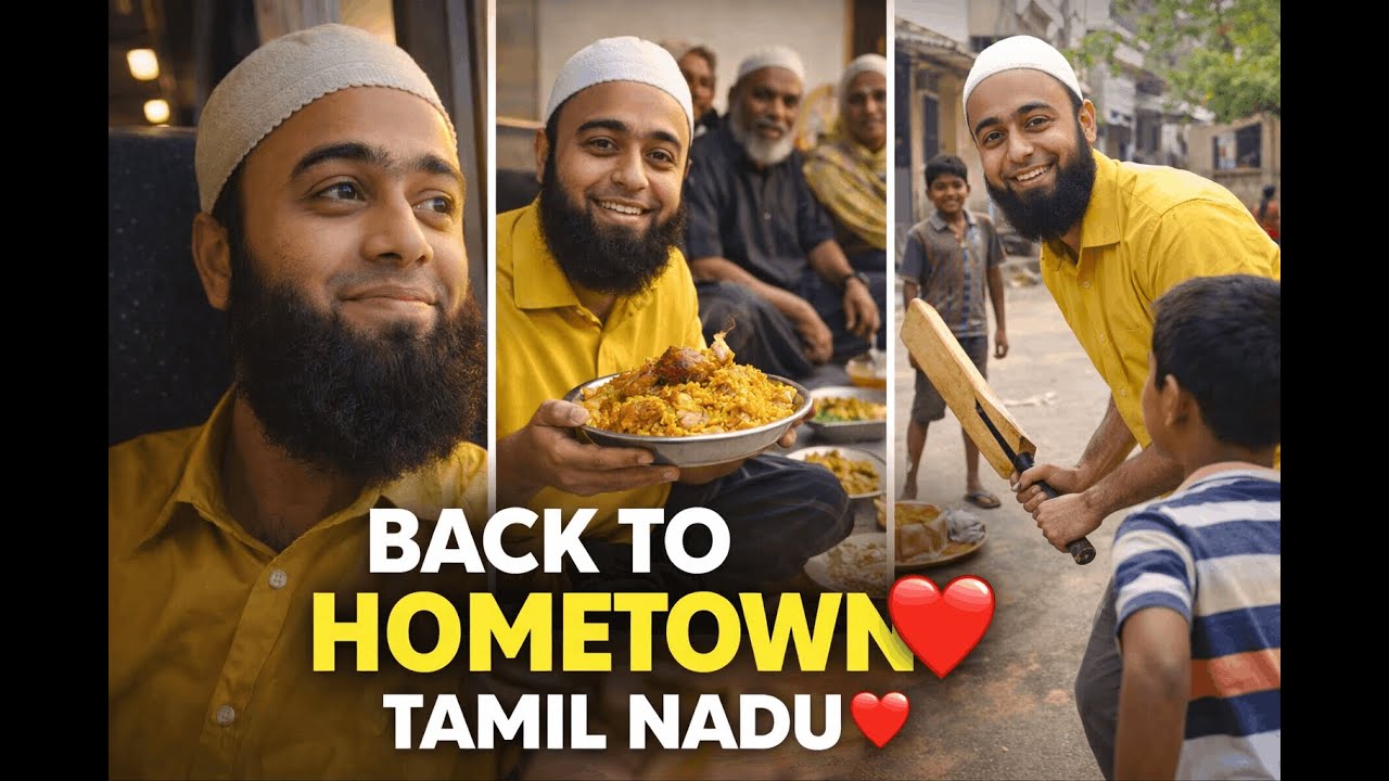 Office Logout ➝ Back to Hometown ❤️ | Bus Journey, Biryani & Street Cricket | Tamil Nadu Vlog