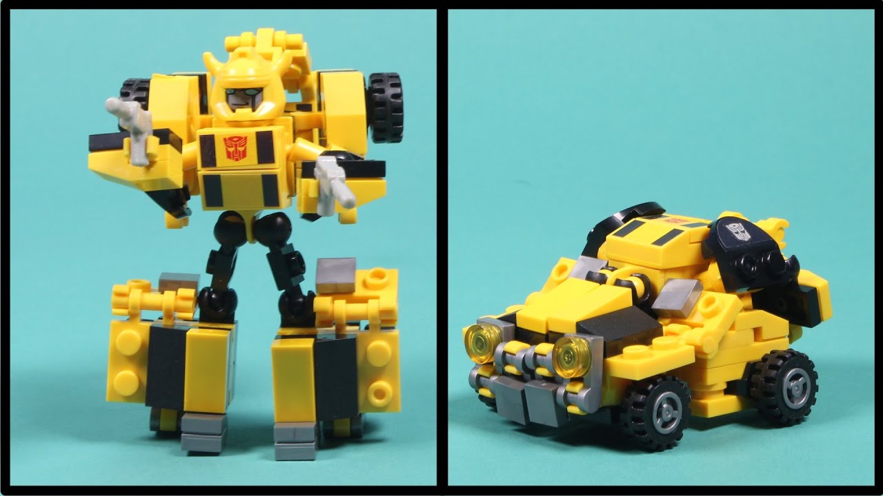 Kre-o Transformers Bumblebee - Kreon Battle Changer Building Toy - Unboxing, Time-lapse Build & Play