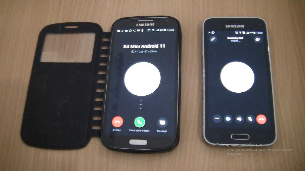 WhatsApp Incoming & Outgoing call at the Same Time Samsung Galaxy S4+S 5 mini