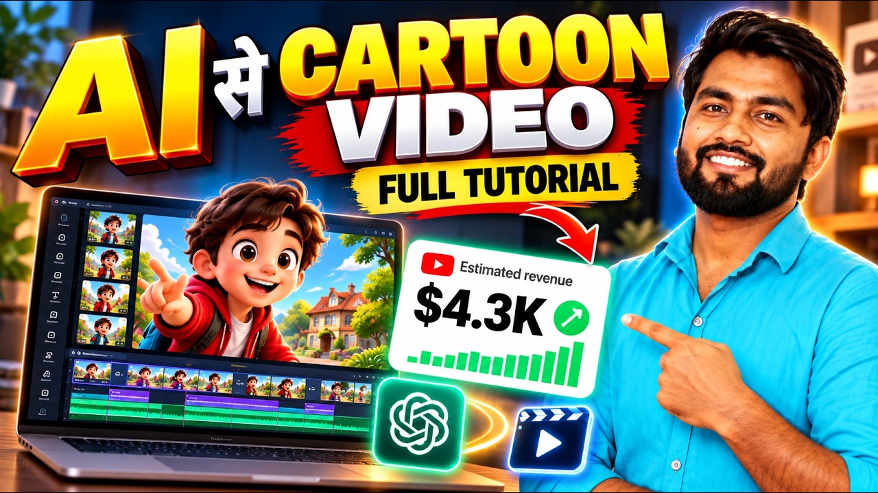 Ai se Cartoon Video Kaise Banaye | Step-by-Step Guide (2026) | ai video kaise banaye | cartoon 