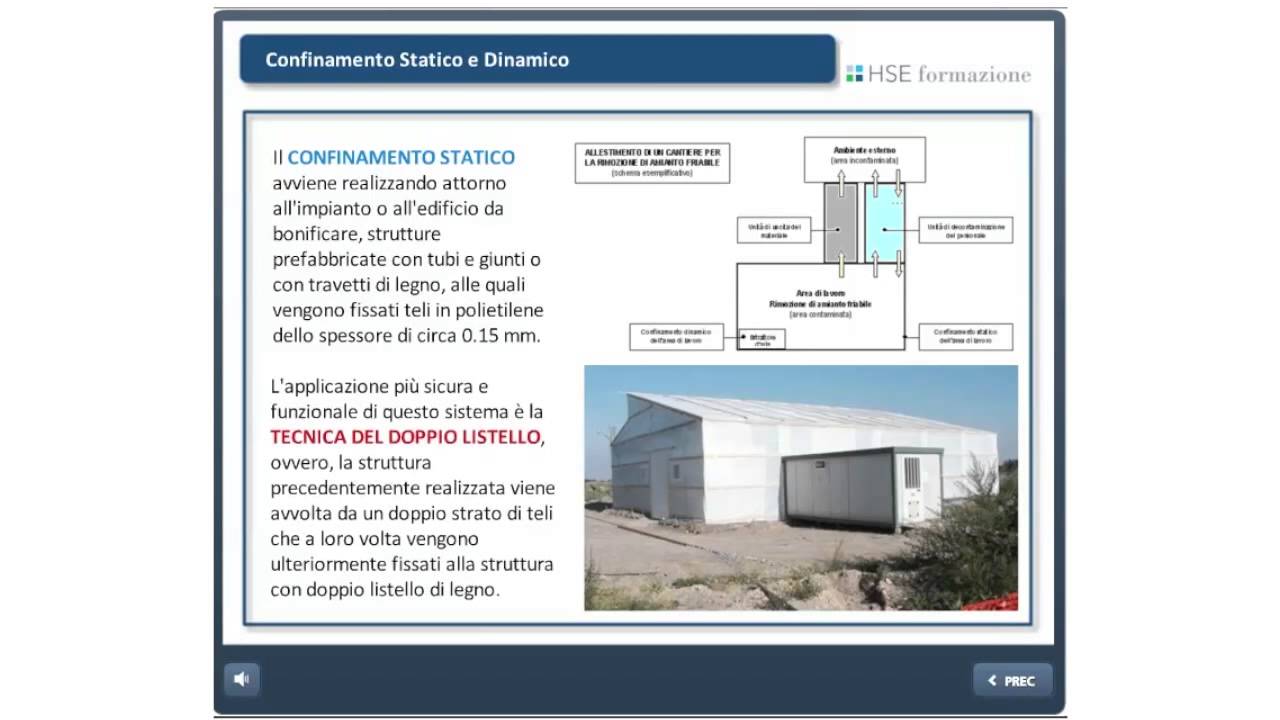 Rischi da esposizione ad amianto