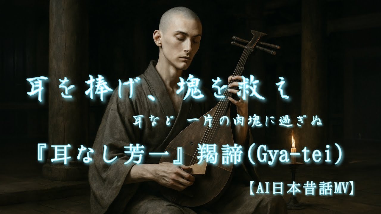 【MV】『耳なし芳一』 羯諦 (Gya-tei)【AI日本昔話】