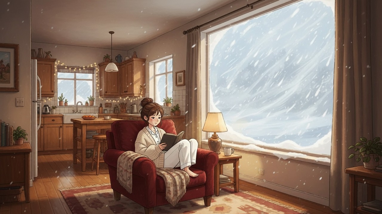 Isolated by the snow, cooking hot soup and healing the heart in the silence of winter 🍲 - highlight.