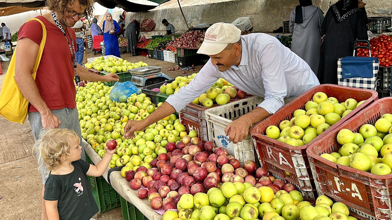 Еженедельный рынок в горах Эр-Риф в Марокко 🇲🇦