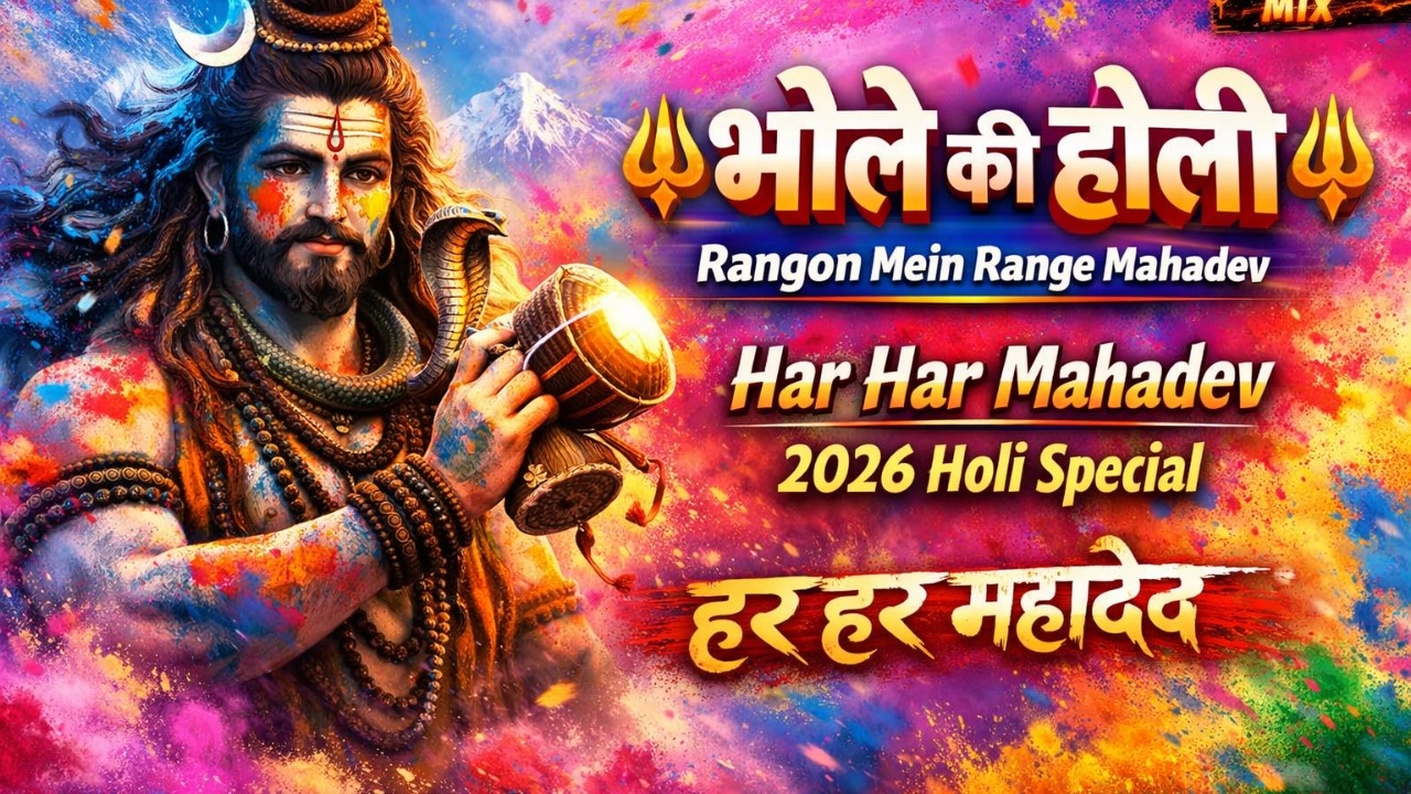 🔱 भोले की होली 2026 | Mahadev Holi Song | Har Har Mahadev DJ Remix | Latest Shiv Bhajan Holi Special