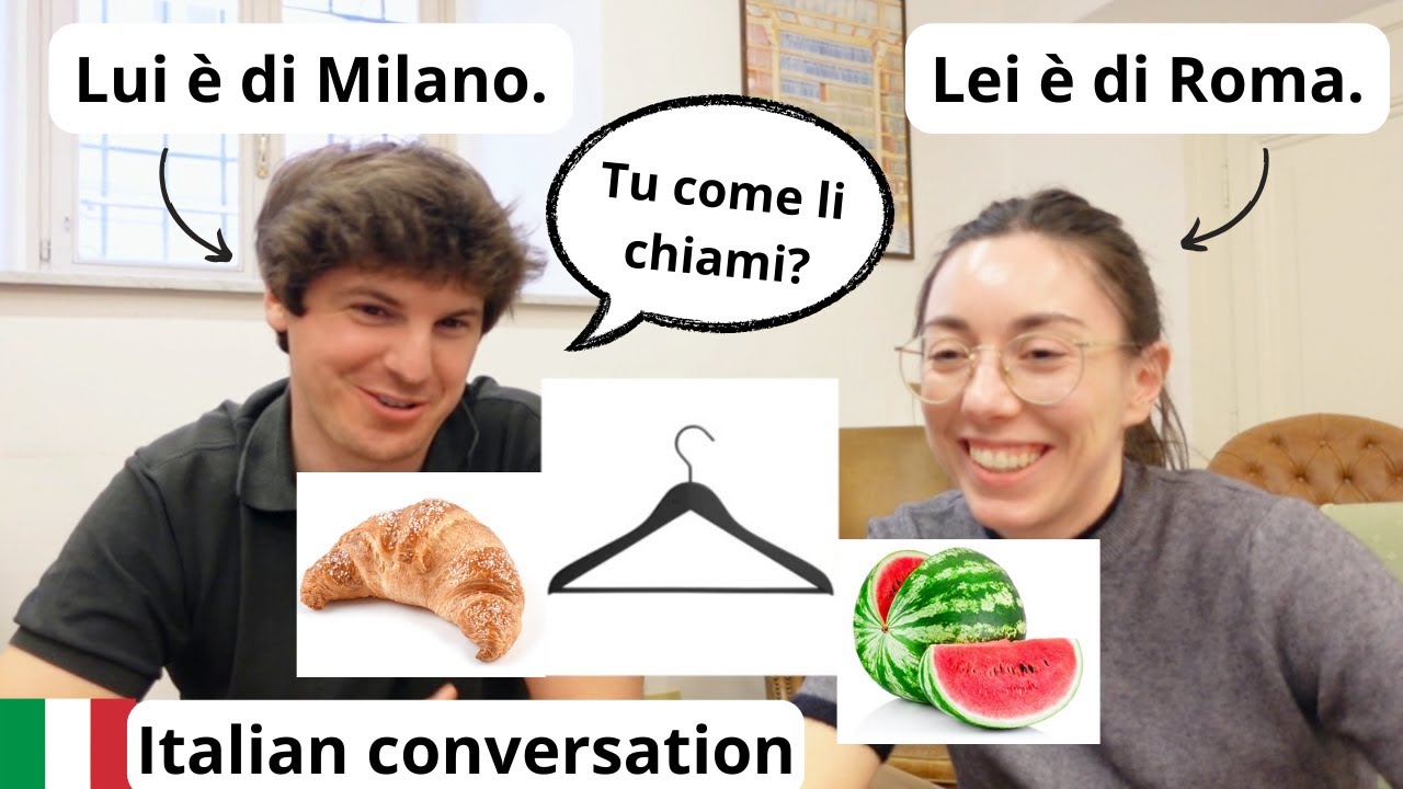 Italian conversation: le differenze di parole tra Roma e Milano (Sub)