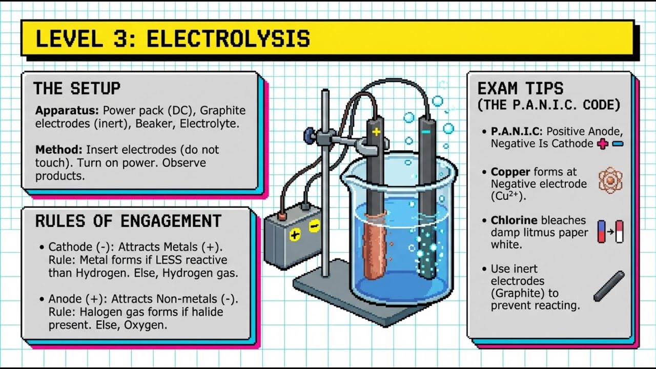 GCSE Chemistry Required Practical 3 | Electrolysis of Aqueous Solutions (AQA)