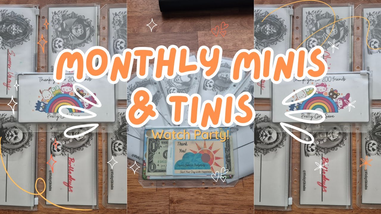 1.30 hour of minis and tinis | Savings challenges | Cash Stuffing | freebies
