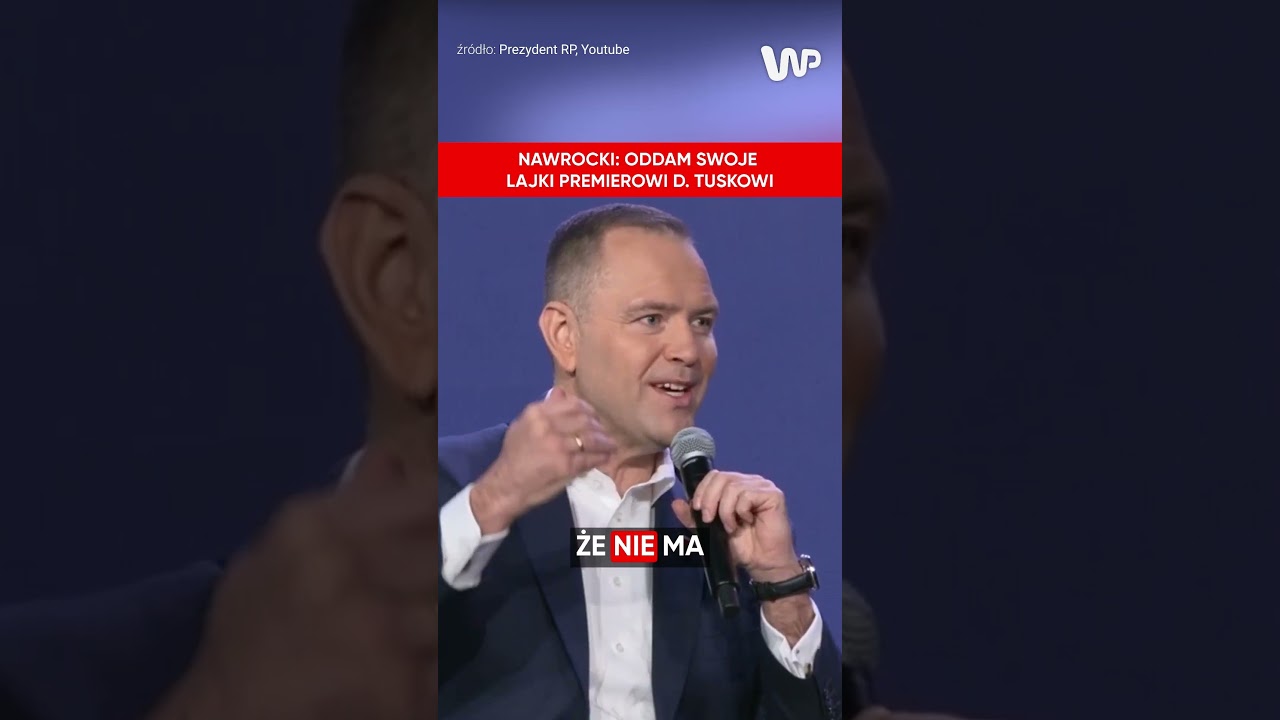 Nawrocki: Oddam swoje lajki Premierowi Tuskowi #tusk #nawrocki