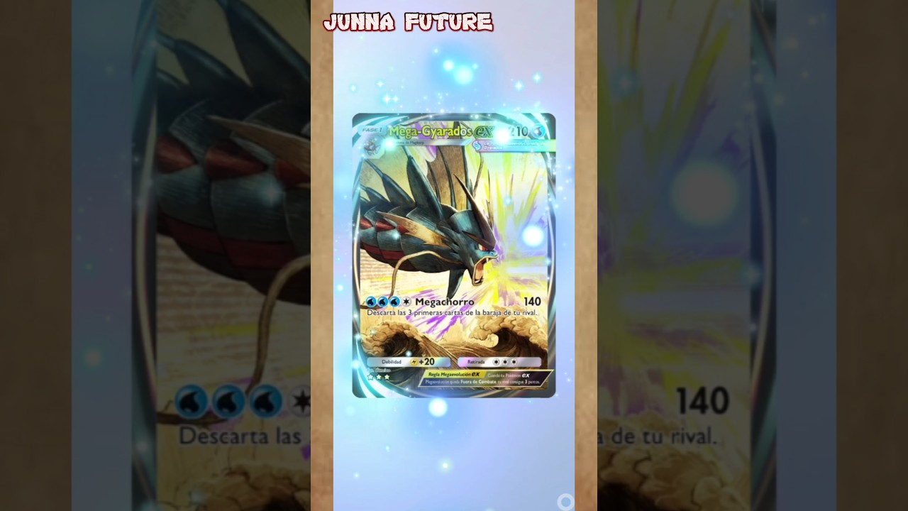 Mega Gyarados EX Immersive Card Animation - Mega Rising - Pokemon TCG Pocket 