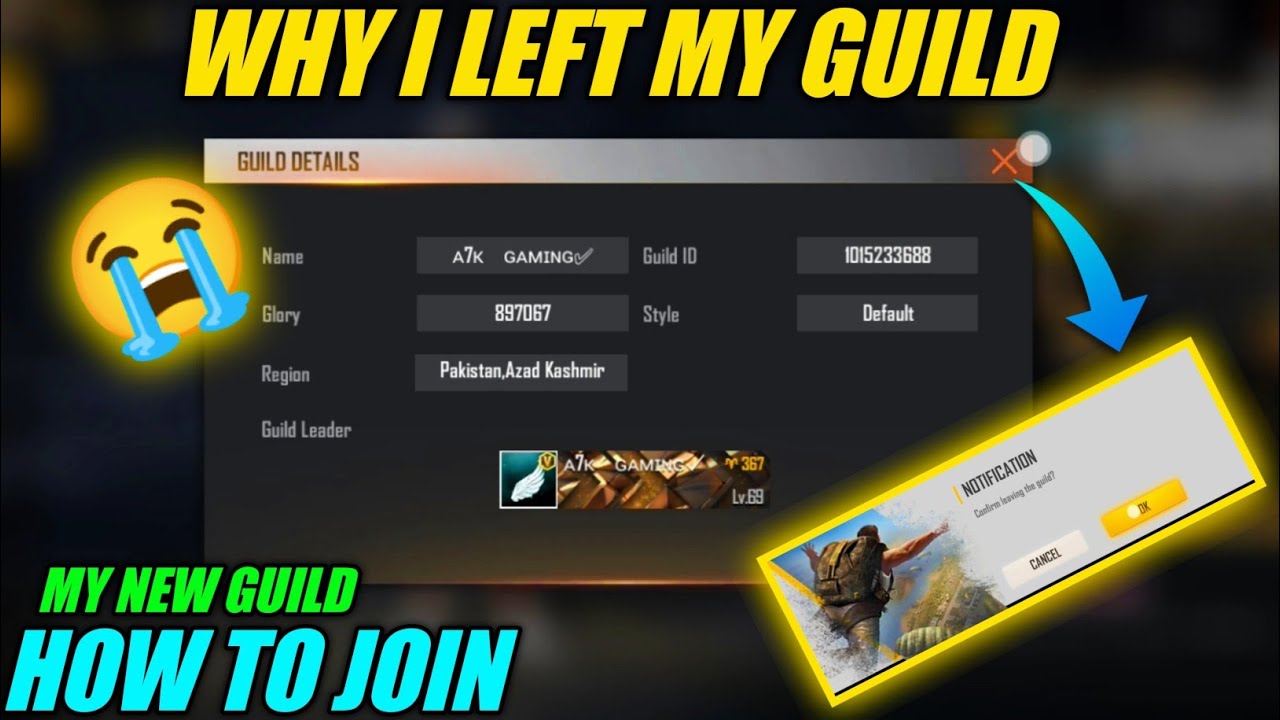 WHY I LEFT MY GUILD😭 HOW TO JOIN MY NEW GUILD | GARENA FREE FIRE || I START NEW GUILD