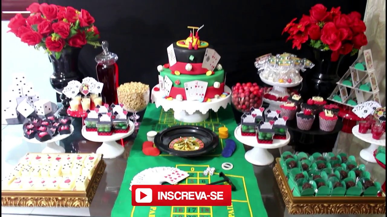Decoração de festa tema Cassino|Las Vegas|Festa em casa