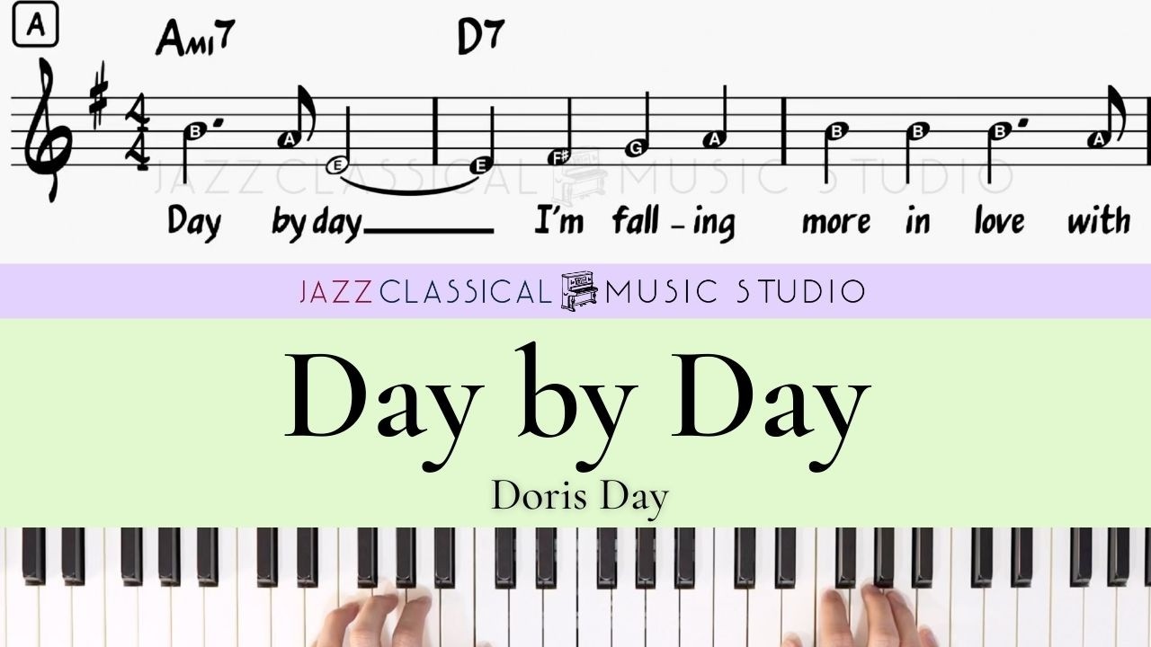 Day by Day - Doris Day | Piano Tutorial (EASY) | WITH Music Sheet | JCMS