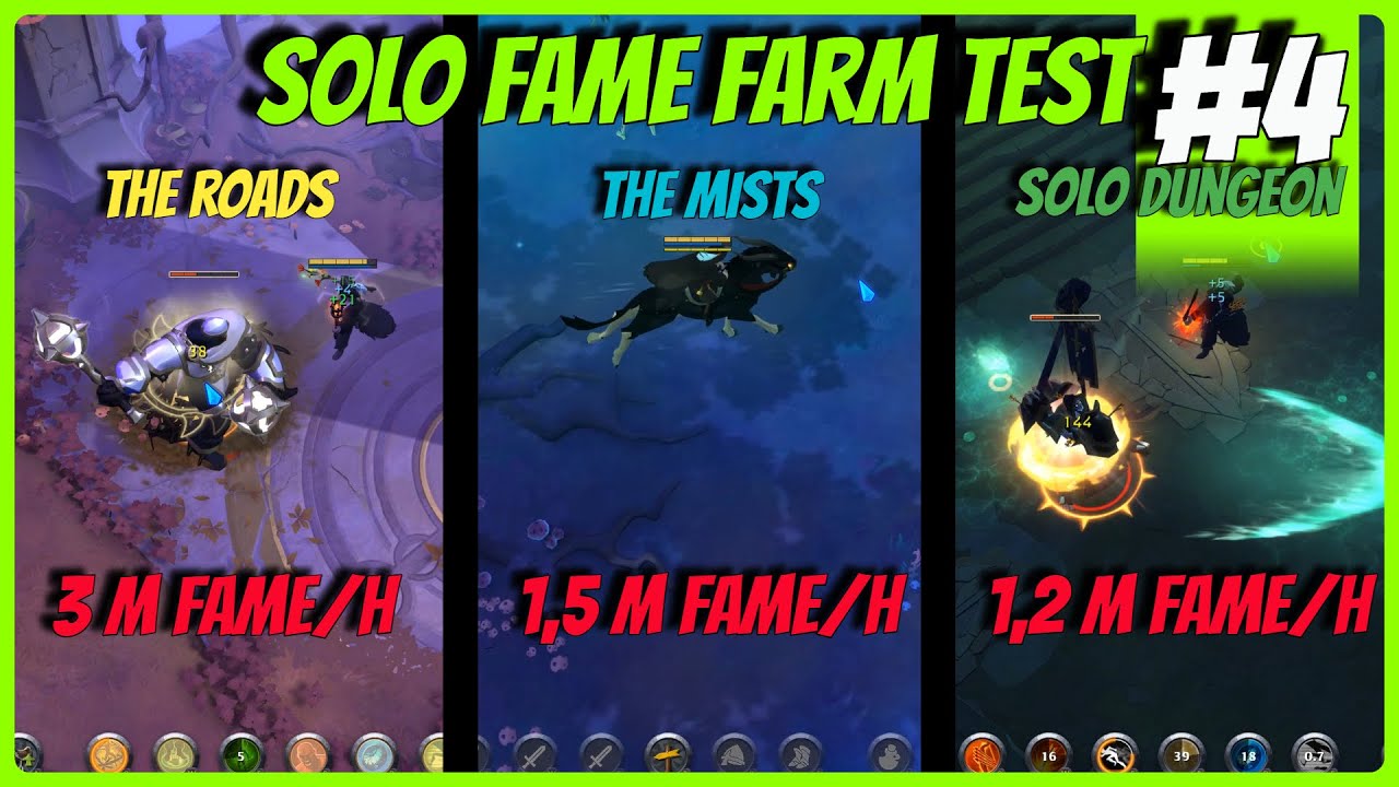 Albion Online Fame Farm Methods 2023 - Mists Vs Solo Dungeon Vs Avalonian Road #albiononlinesolo