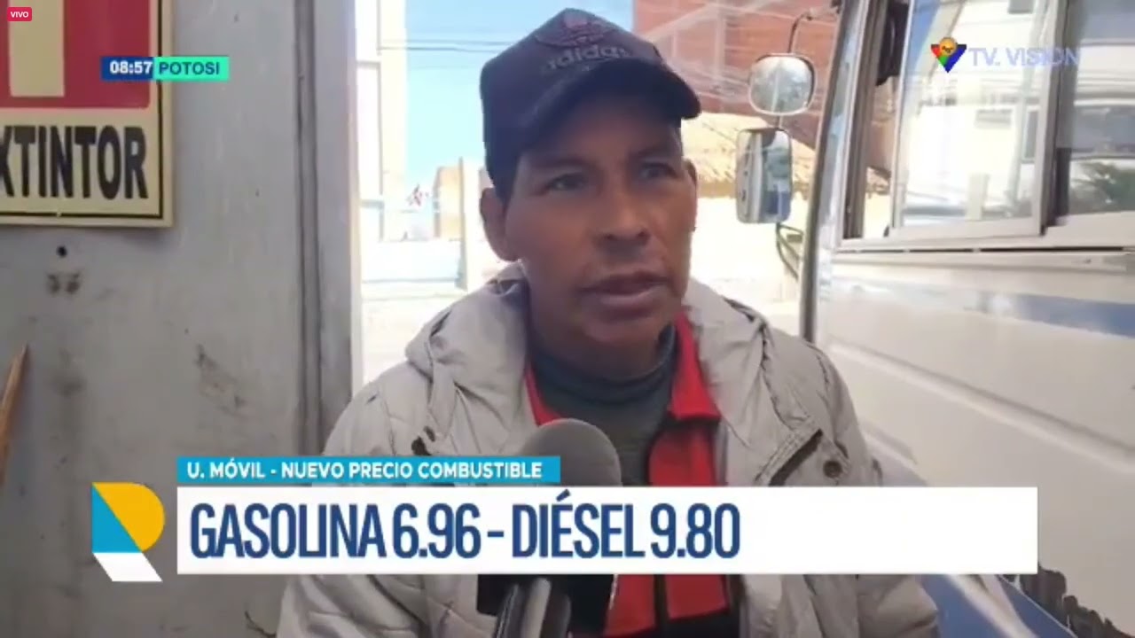 El diésel sube a 9.80 bolivianos. Conductores advierten que el alza de pasajes es inevitable