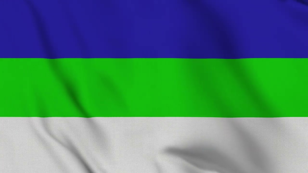 Caspian Flag Waving 4K | Caspian Regional Flag Animation