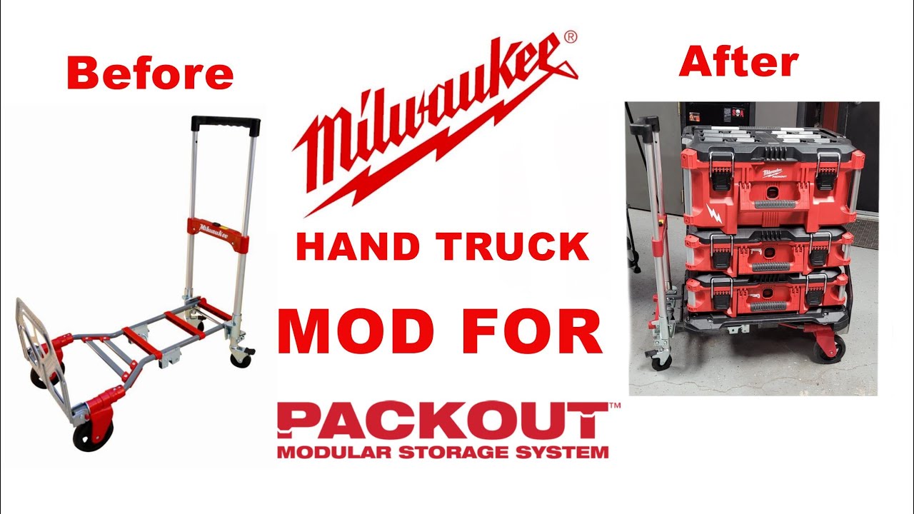 Переделка ручной тележки Milwaukee для Packout. Модификация Milwaukee Packout.