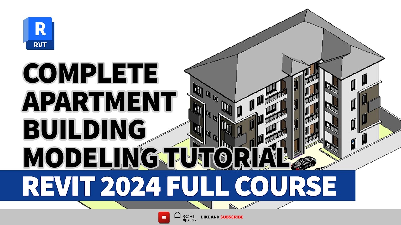 Autodesk Revit Architecture 2024 Full Beginner's Tutorial